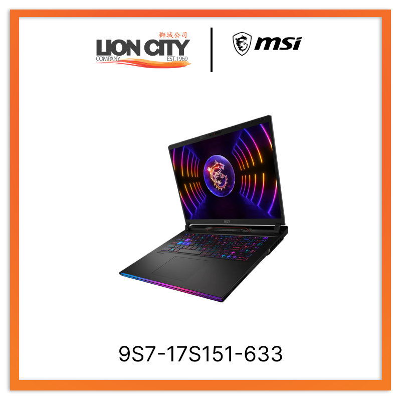 MSI 9S7-17S151-633 Raider GE78 HX 14VIG-633SG Gaming Laptop