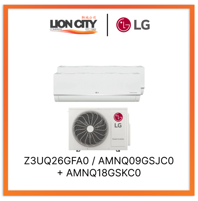 LG Alpha+ System 2 Wifi Aircon (9K + 18K)