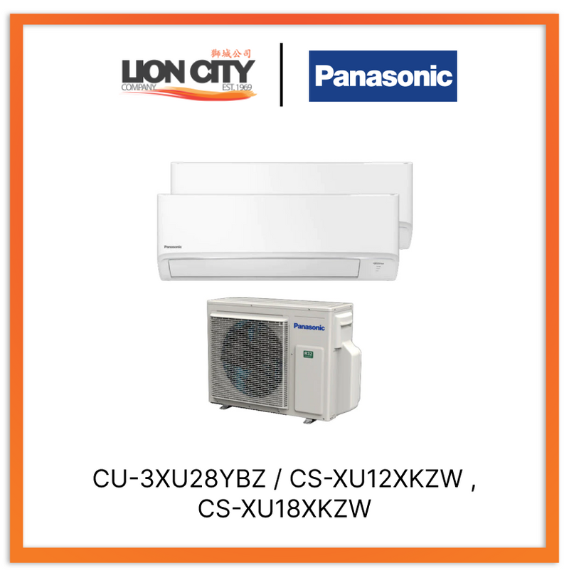 Panasonic Xu System 2 Aircon (12K + 18K)
