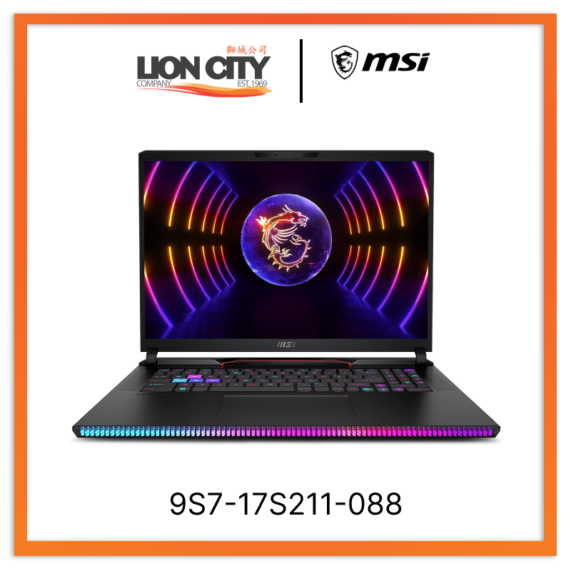MSI 9S7-17S211-088 Raider GE78HX 13VG-088SG Gaming Laptop