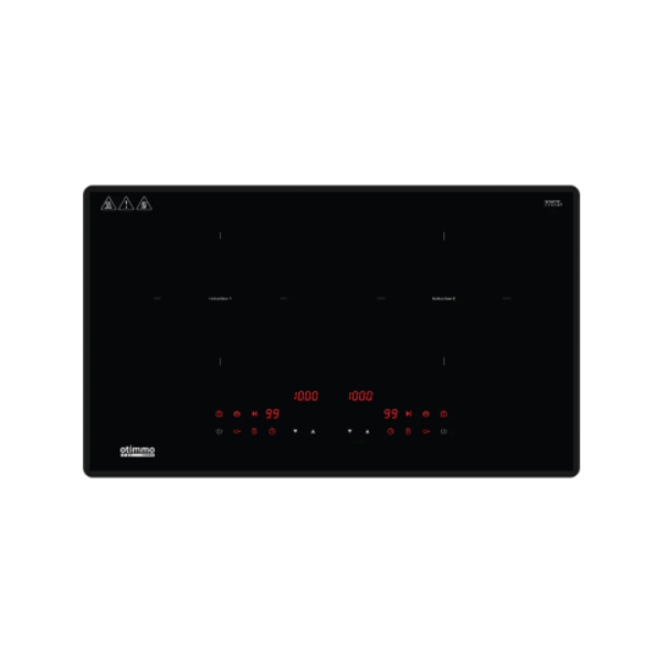 EuropAce ECH9208EBK 90cm 2000m3/h T-Shaped Chimney Hood + EuropAce EIH8732E 8 Series 73cm Induction Hob with Magnetic Knob