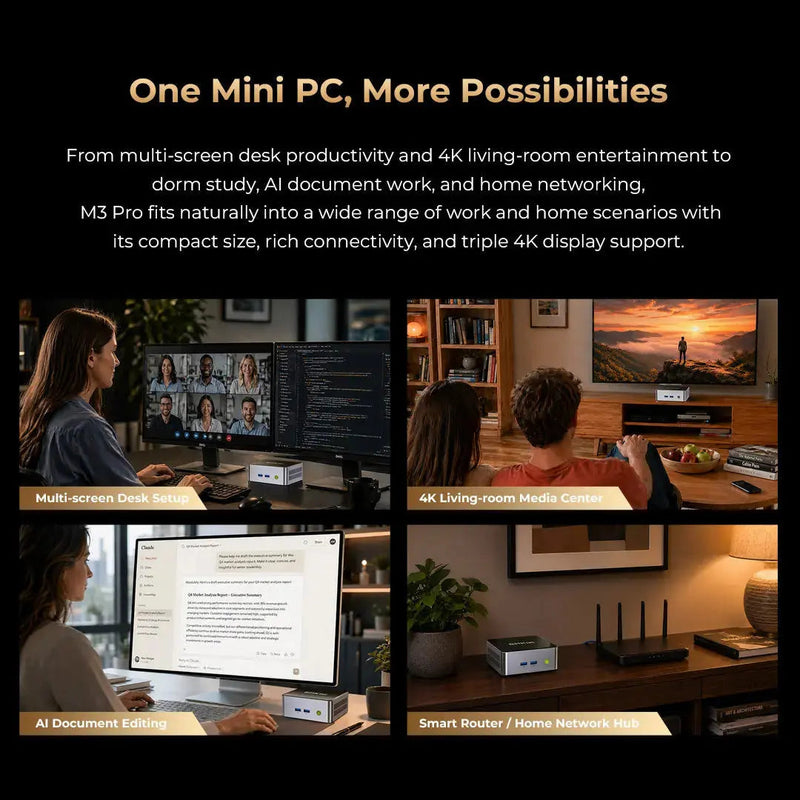 GMKtec NucBox M3 Pro Mini PC Intel i5-13500H/ 16GB/ 512GB SSD