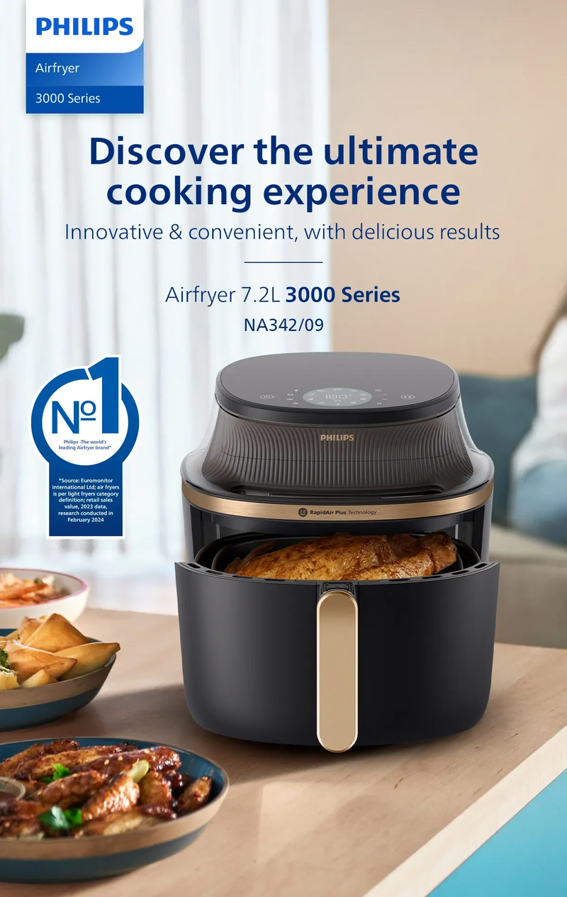 Philips NA342/09 7.2L Air Fryer with RapidAir Plus Technology