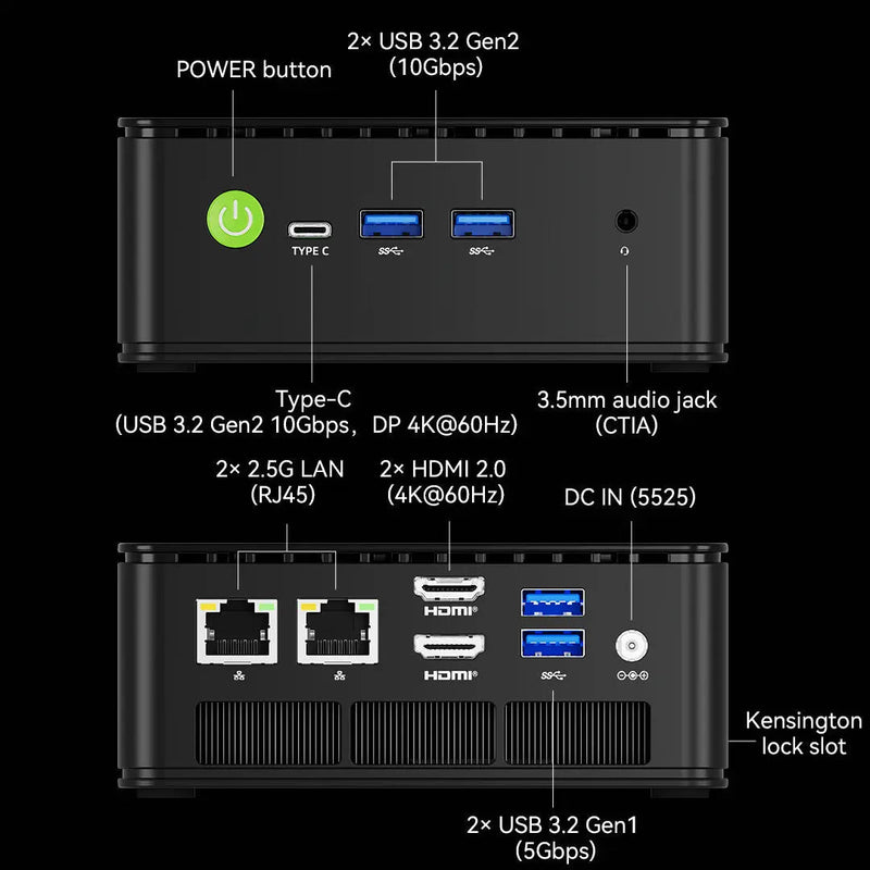 GMKtec NucBox G11 Mini PC R2514 16GB 512GB Silver