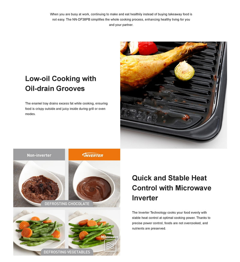 Panasonic Double Heater 23L Microwave Oven with Grill