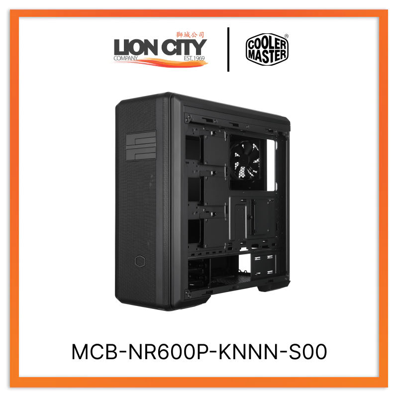 Cooler Master MCB-NR600P-KNNN-S00 CM MASTERBOX NR600P ATX Case With Hotswap Bays