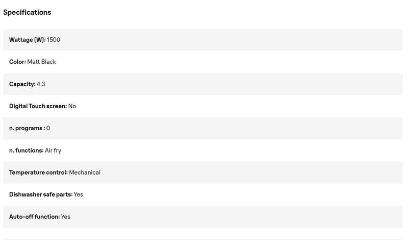 Braun HF3000 MultiFry 3 Mechanical Airfryer 4.3L with RealAir Technology