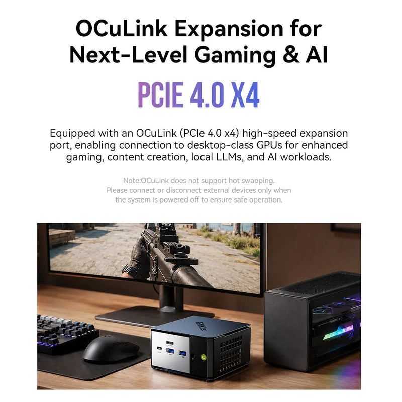 GMKtec EVO-X1 Pro Ryzen AI 9 HX 470 Mini PC Black