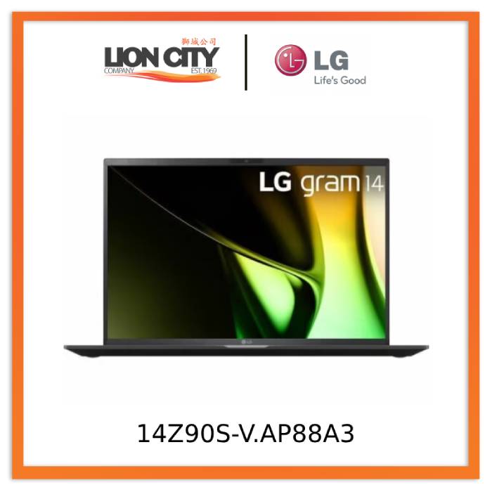 LG gram 14Z90S-V.AP88A3 14” Ultra-lightweight 16:10 Anti-glare IPS display Intel® Core™ Ultra 7 Processor