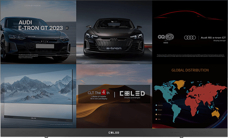 COLED F-Board Foldable Liftable 4K HDR All-in-one Smart LED Display