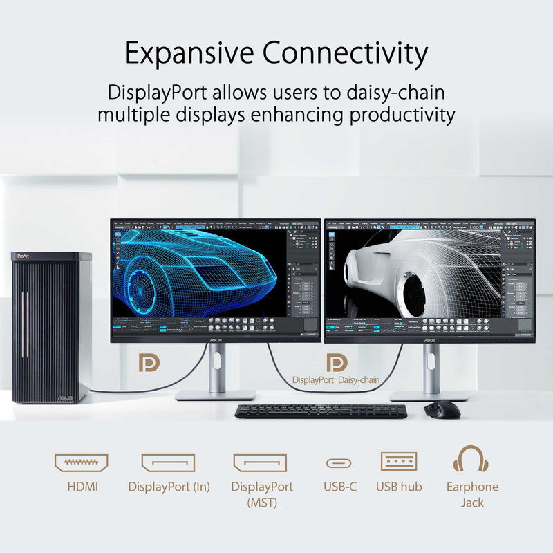 ASUS ProArt Display PA279CRV Monitor Silver