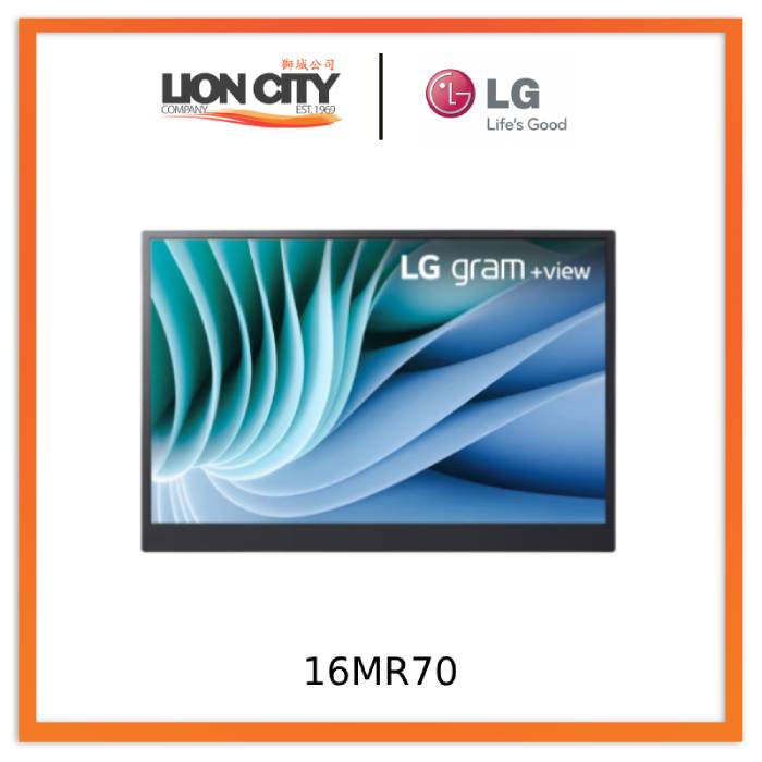 LG 16MR70 16-inch +view for LG gram Portable Monitor with USB Type-C™