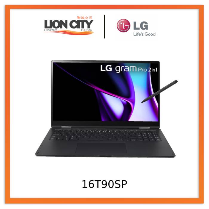 LG 16T90SP gram Pro 2in1 16” Ultra-light and Super Slim OLED Touch Display with Intel® Core™ i7 Processor