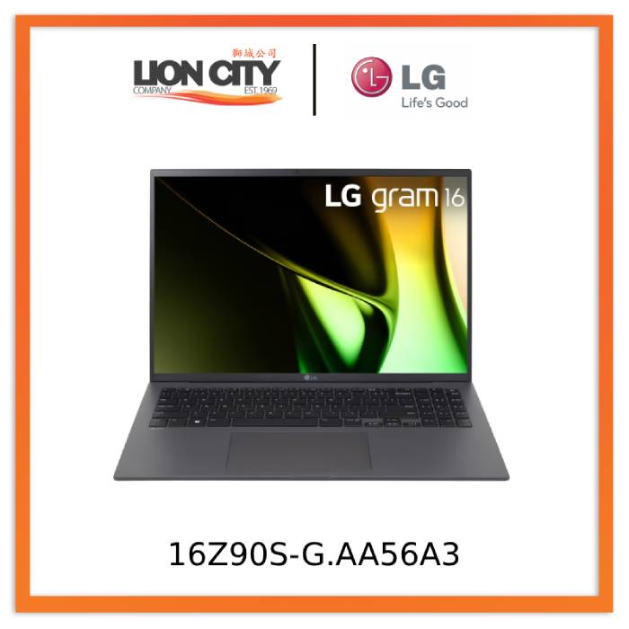 LG 16Z90S gram 16" Ultra-lightweight WQXGA Anti-glare IPS Display 512GB SSD with Intel® Core™ i5 Processor