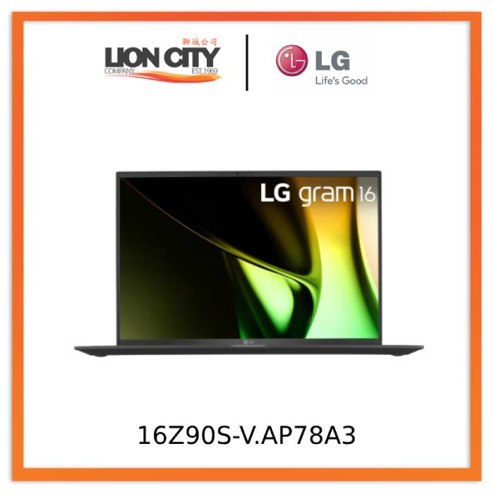 LG 16Z90S-V.AP78A3 gram 16” | Ultra-lightweight | 16:10 Anti-glare IPS display | Intel® Core™ Ultra 7 Processor