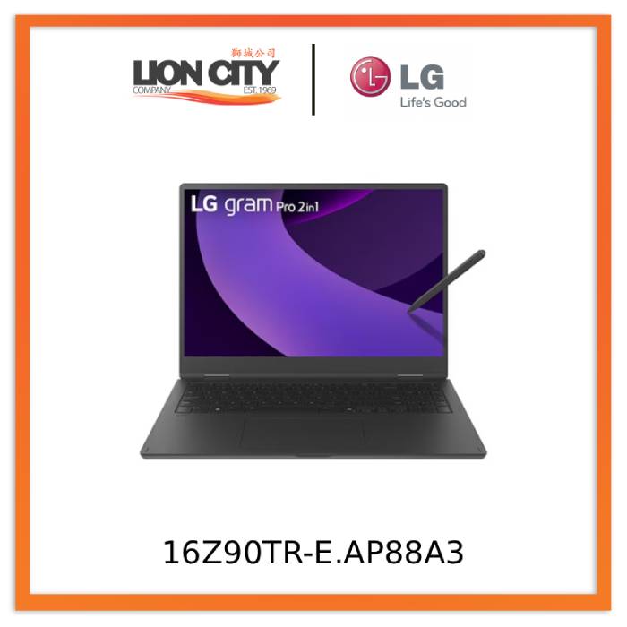 LG 16Z90TR-E.ADB9U1 Gram Pro 16 Inch, Thin and Lightweight Laptop, Windows 11 Home, Intel® Evo™ Edition - Intel® Core™ Ultra 9