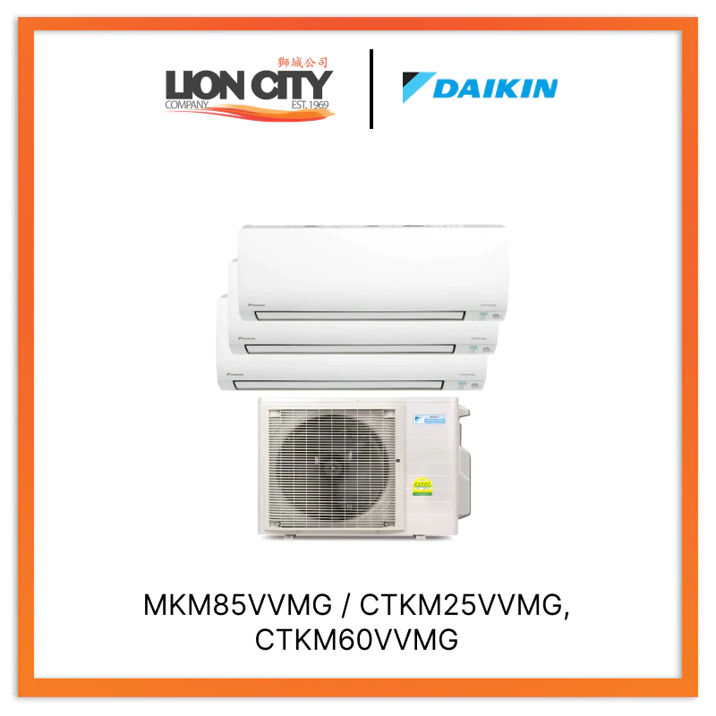 Daikin Ismileeco System 3 Aircon (9K X2 + 21K) & Free Installation