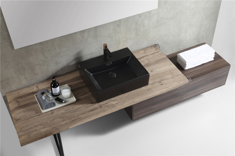 Rubine VENTO 50M-BK Ceramic Basin Matte Black