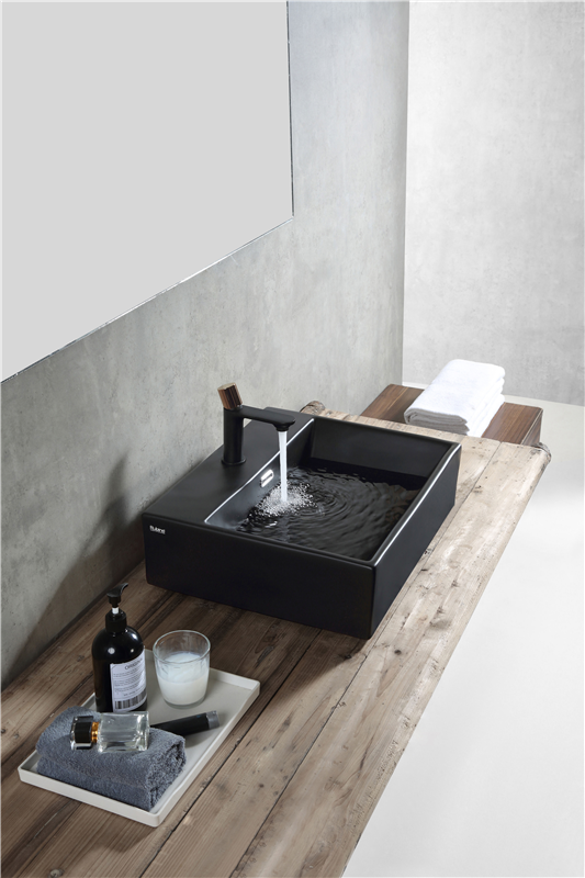Rubine VENTO 50M-BK Ceramic Basin Matte Black