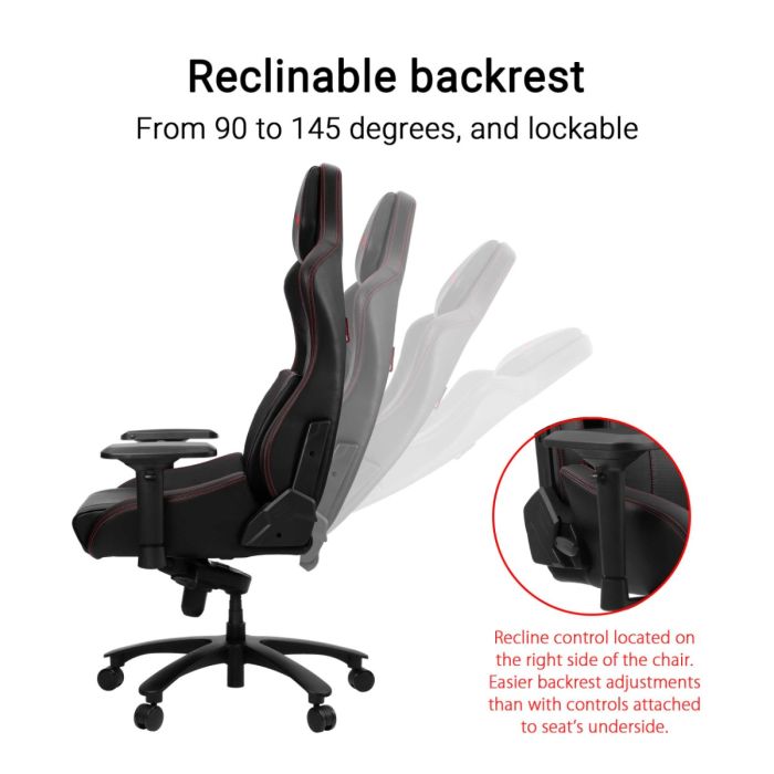 ASUS ROG Chariot X Core Gaming Chair Premium PU-Black 90GC01L0-MSG070