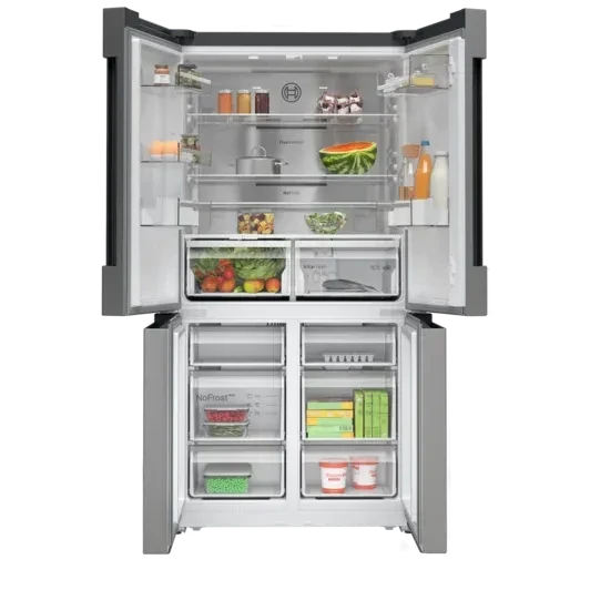Bosch 593L 4-Door French Door Fridge KFN96APEAG