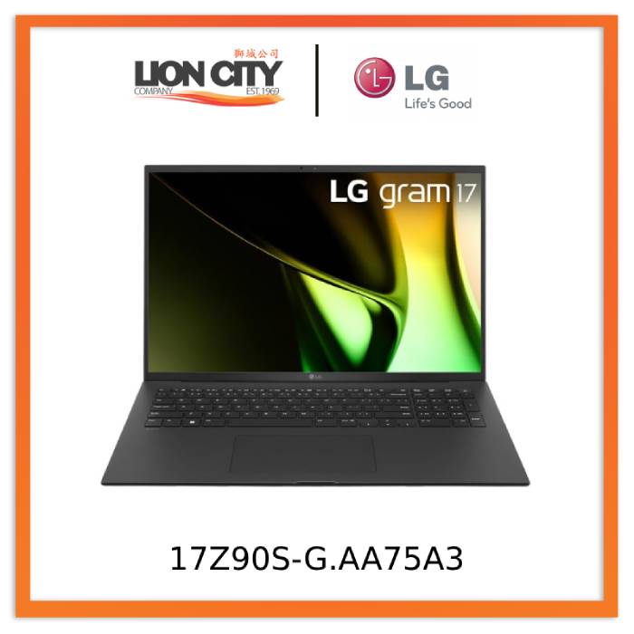LG 17Z90S-G.AA75A3 gram 17” | Ultra-lightweight | 16:10 Anti-glare IPS display | Intel® Core™ Ultra 7 Processor - Lion City Company