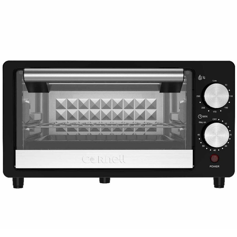 Cornell CTOS01BK 10L Countertop Toaster Oven with 4‑Element Heating