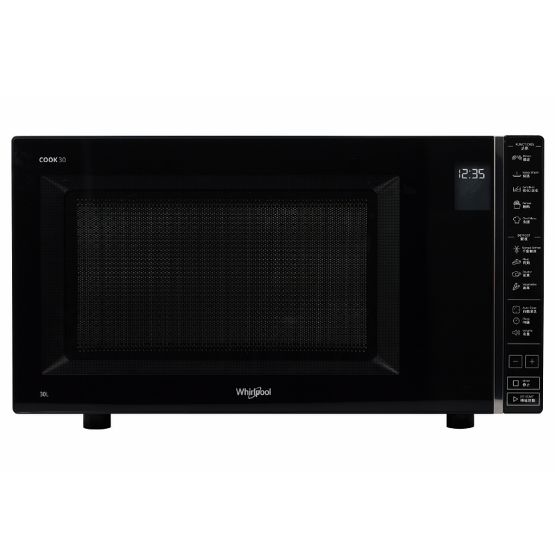 Whirlpool MS3001B 30L Solo Freestanding Microwave Oven Kitchen