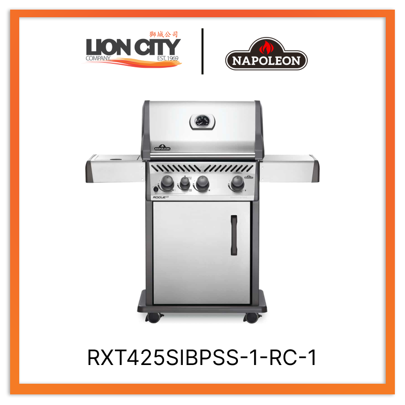 Napoleon RXT425SIBPSS-1-RC-1 Rogue 425 Propane Gas Grill With Infrared Side Burner Stainless Steel (Display Unit)