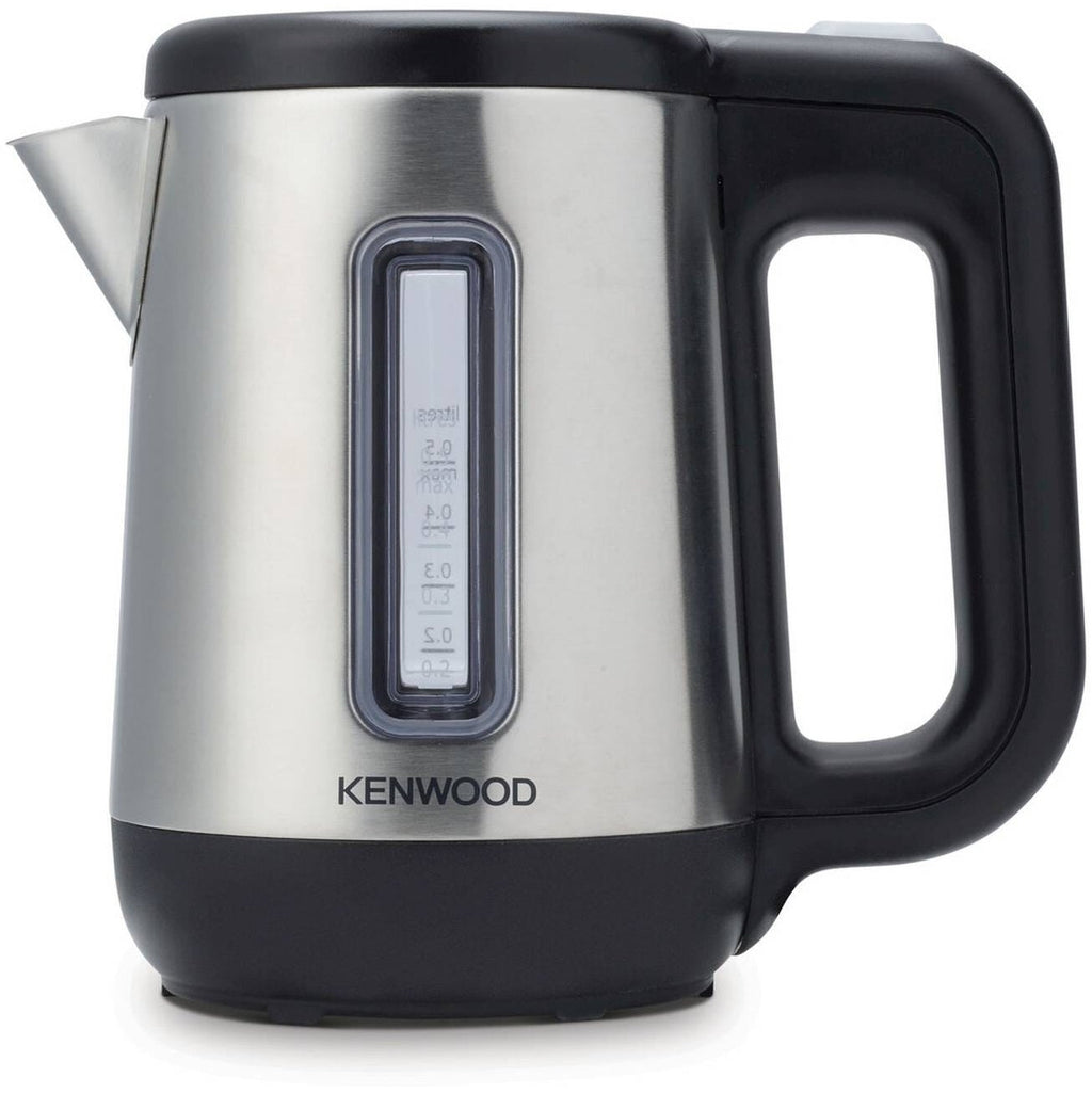 Kenwood Atom 0.5L Brushed Stainless Steel Kettle with Black Trim