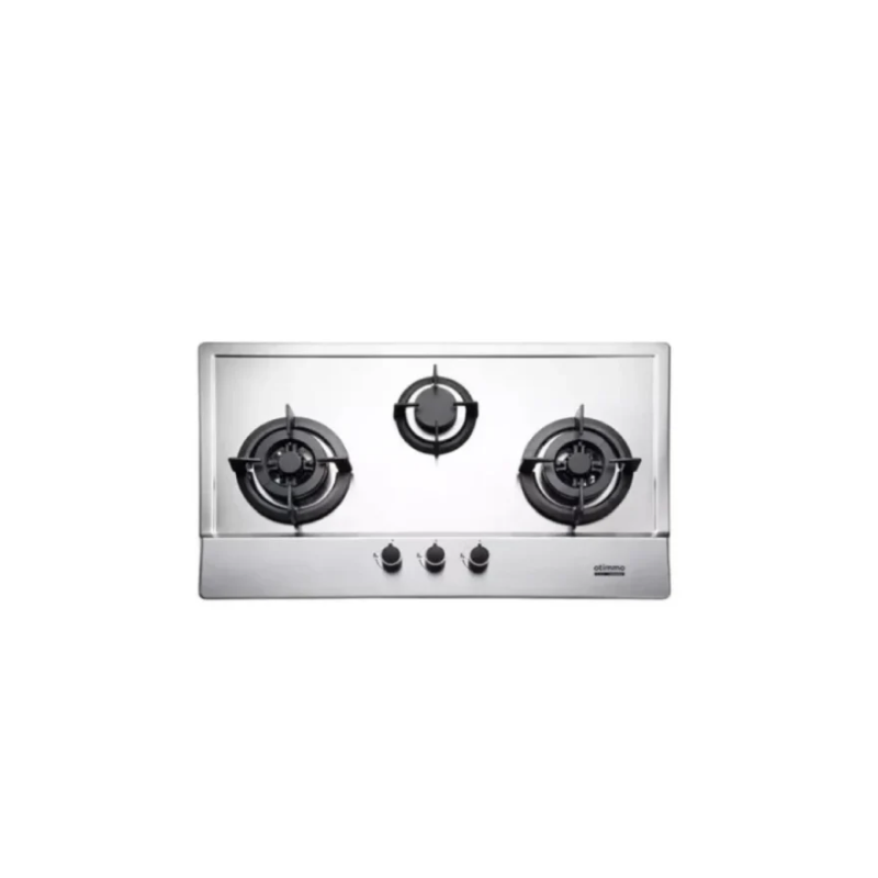 Europace ECH5501DBK 90cm Slimline Hood + EBH3391U Otimmo 3 Burner 90cm Slim Built-in Gas Hob Cooker