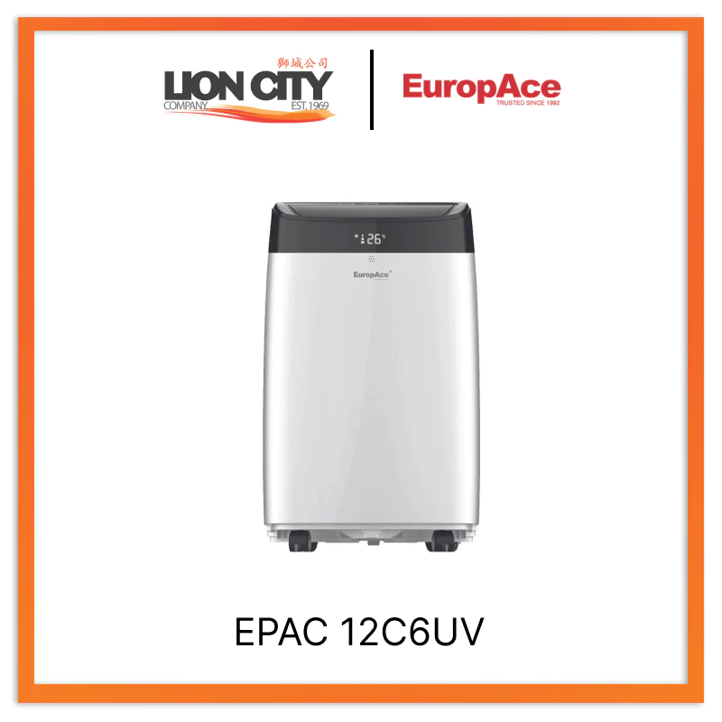 EuropAce Epac12C6Uv 12,000 Btu Portable Aircon