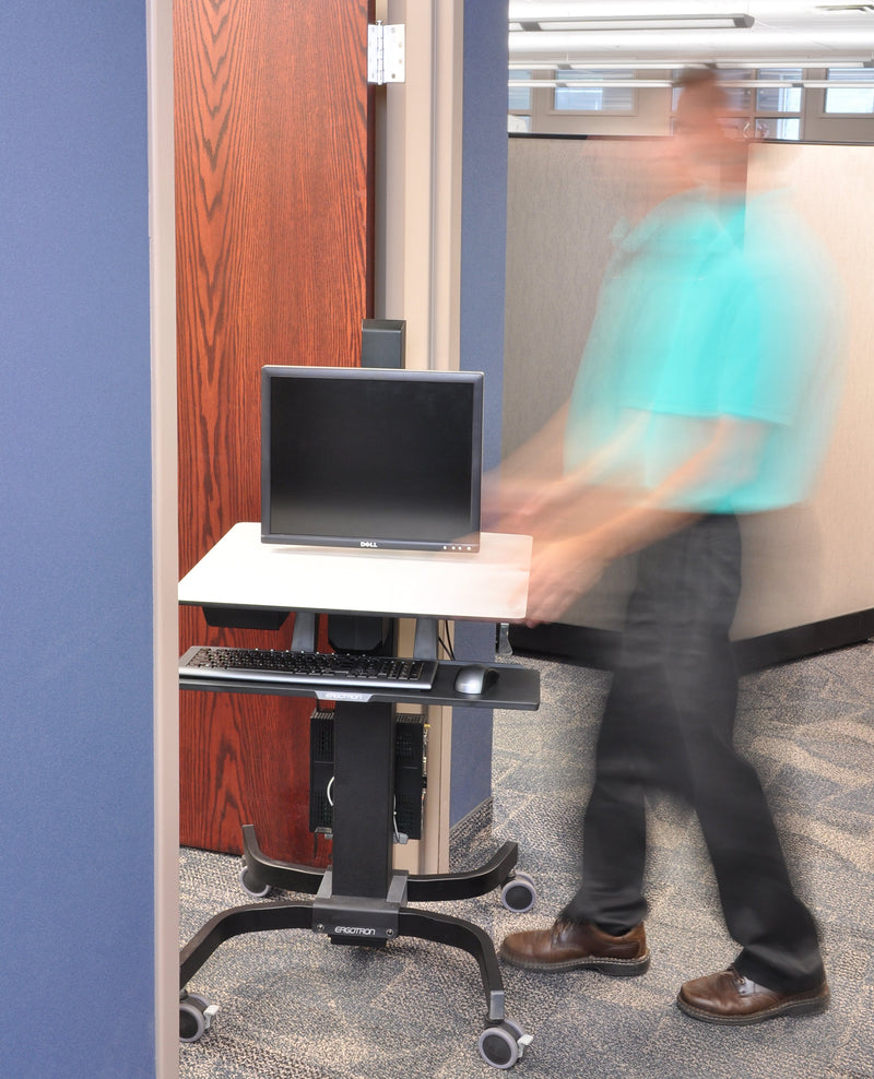 Ergotron WorkFit-C Single LD Sit-Stand Workstation Black 24-215-085