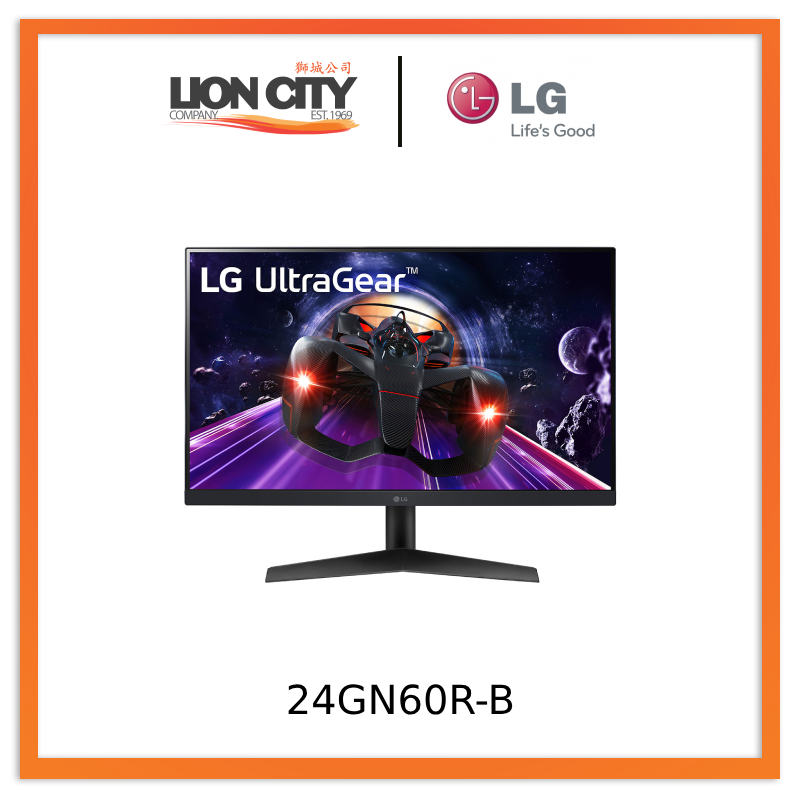 LG 24GN65R-B UltraGear™ 23.8\'\' FHD IPS Gaming Monitor with AMD FreeSyn -  Lion City Company