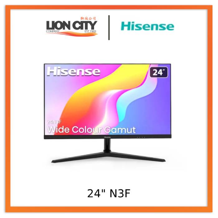 Hisense Computer Monitor Hisense 24N3F Wide Colour Gamut Monitor - Lion City Company