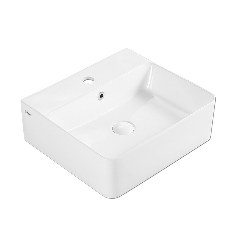Rubine VENTO 46M Ceramic Basin Gloss White