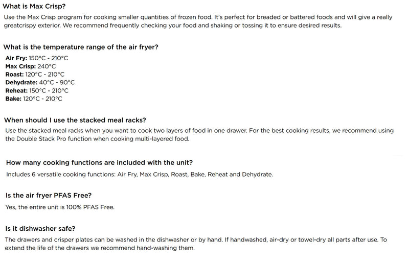 Ninja SL451SM Double Stack XL 9.5L Air Fryer