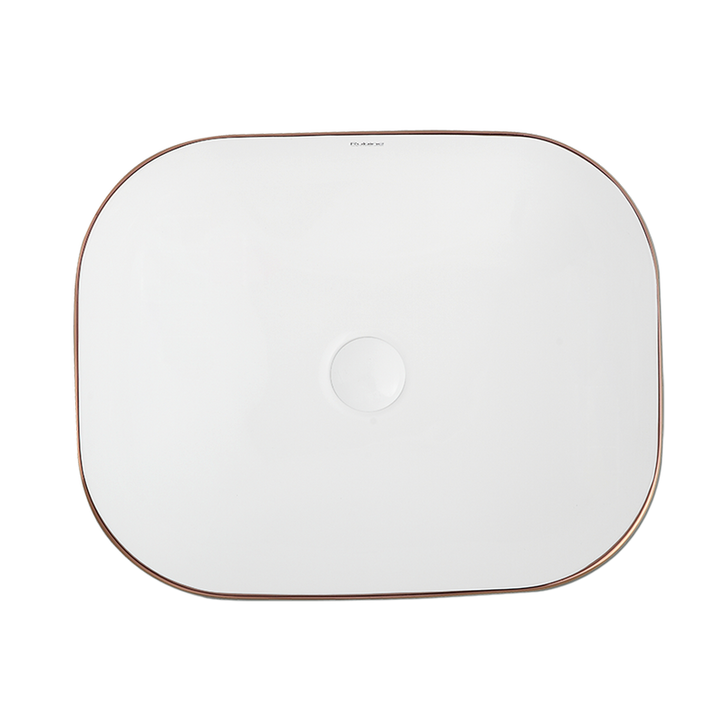 Rubine EVEA 50-BW Ceramic Basin Matte Black/White