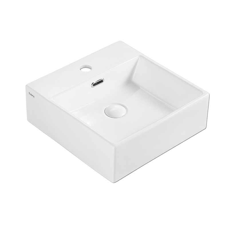 Rubine VENTO 40M 40cm Ceramic Basin Gloss White
