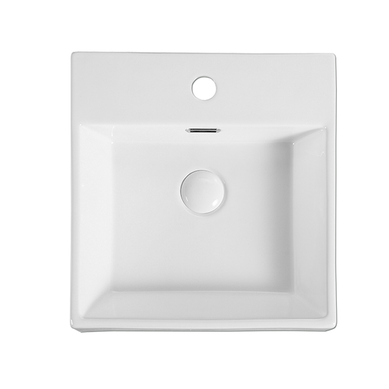 Rubine VENTO 40M 40cm Ceramic Basin Gloss White