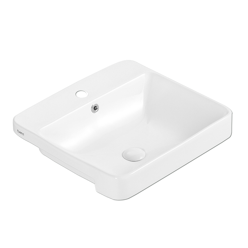 Rubine RIFF 50M Ceramic Basin Gloss White