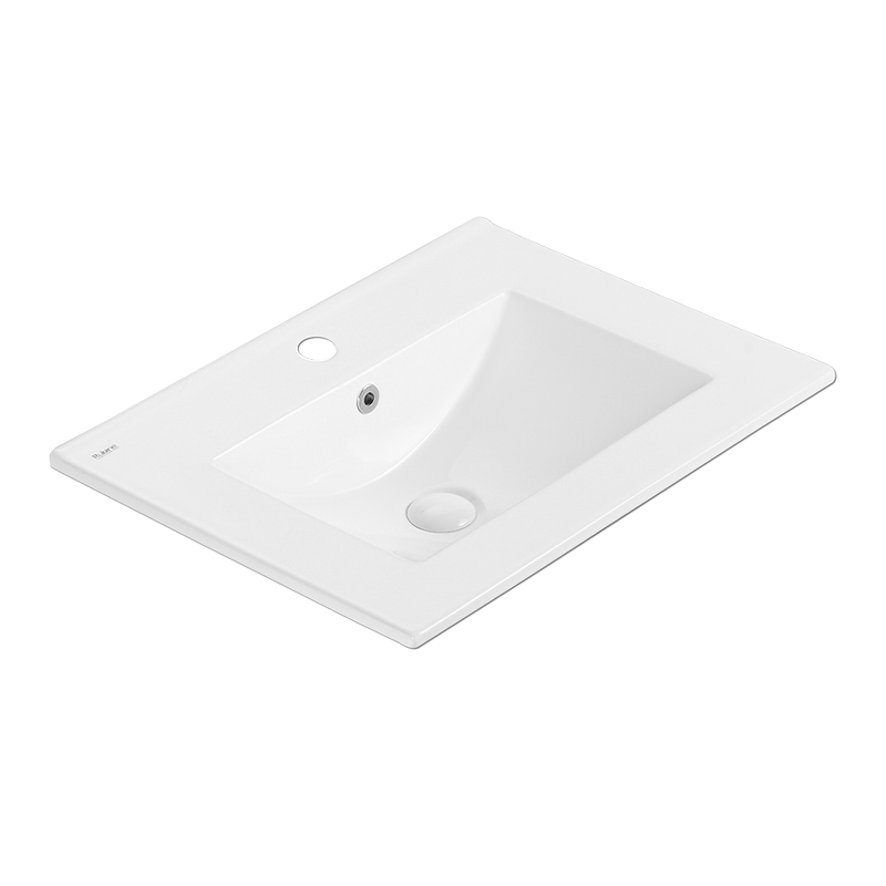 Rubine TOP 60M Ceramic Basin Gloss White