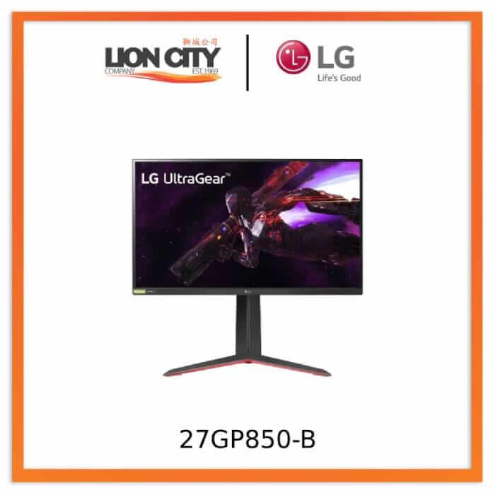 LG 27GP850 Ultra Gear 27 Gaming Monitor QHD 180Hz 2560X1440 1ms NVIDIA  G-SYNC