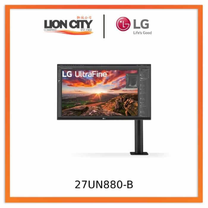 Monitor LG 27 Pulgadas 27UN880-B UHD Ergo – IPS – 4K – 5MS – 60Hz