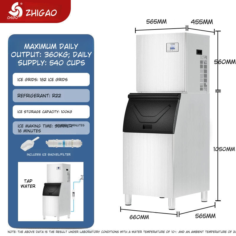 Chigo Commercial Automatic Square Ice Maker Machine for Coffee Tea Shops "Contact for Price"