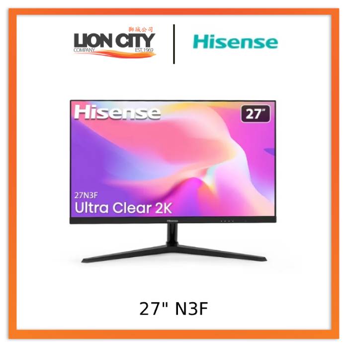 Hisense 27N3F Ultra Clear 2K Monitor