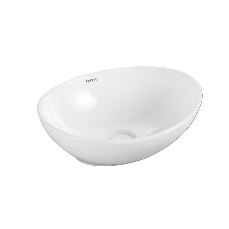 Rubine BOAT 40 Ceramic Basin Gloss White