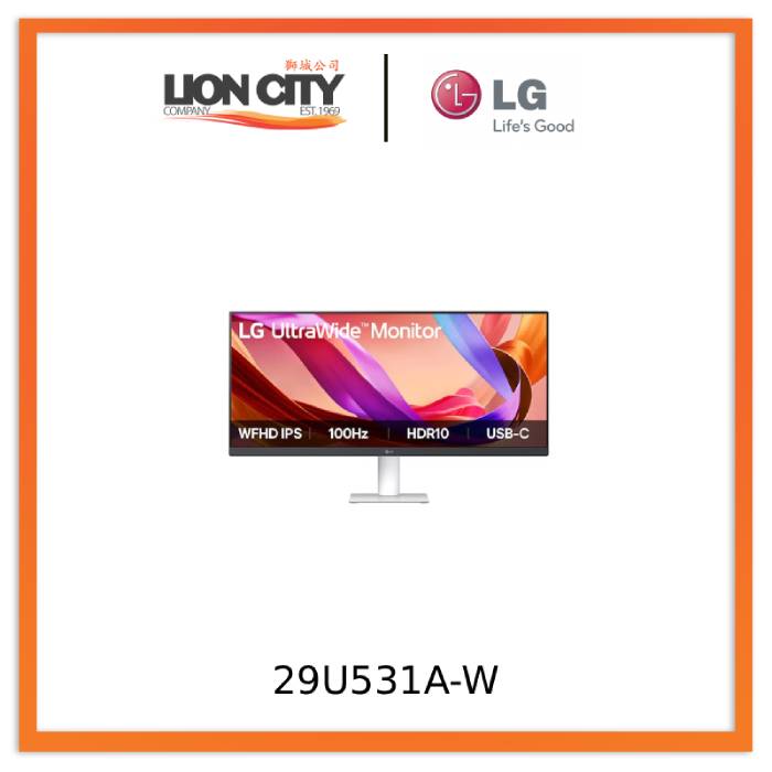 LG 29U531A-W 29-inch UltraWide™ 21:9 WFHD (2560x1080) IPS Display