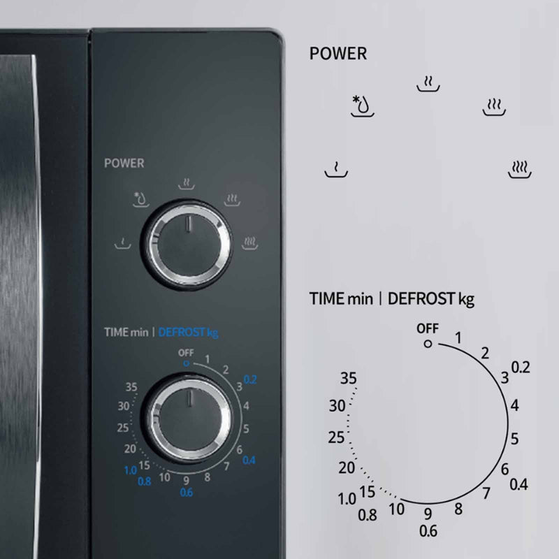 Cornell CMOS25BK 25L Microwave Oven with Glass Turntable