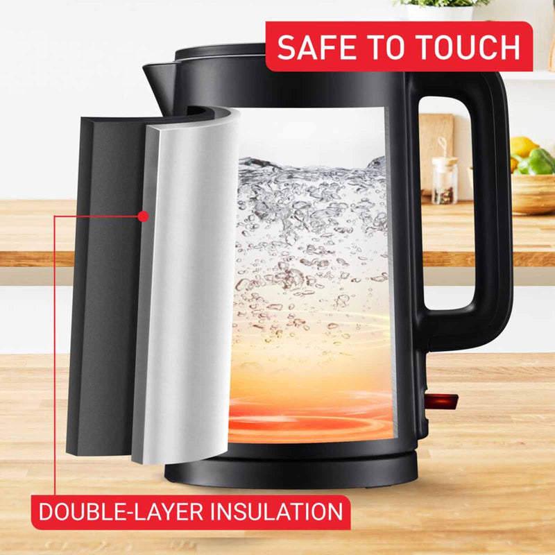 Tefal Thermo Protect 1.5L Stainless Steel Kettle with 1500W Power